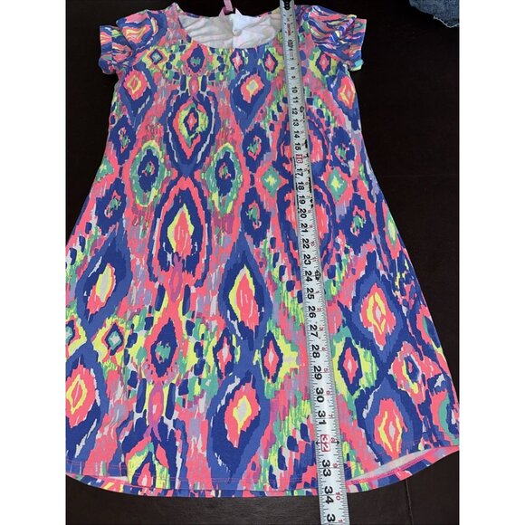 Lilly Pulitzer Multicolor Vibrant Ikat Print Short Sleeve Dress S - Picture 8 of 8